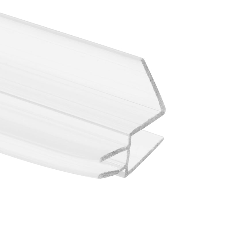 Prime-Line M 6256 Frameless Shower Door Bottom Seal for 1/4 in. Thick Glass Doors, Dual Flap and 45 Degree Drip Guard, 36 in., Clear Vinyl (Single Pack) 1/4 Inch