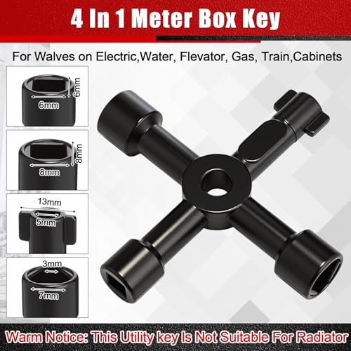 5 Pcs Compression Sleeve Puller Kit, Angle Stop Wrench Tool, Red