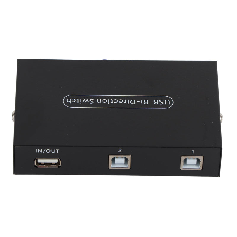 ASHATA USB 2.0 Peripheral Sharing Switch,2/4 Port USB 2.0 Manual Sharing Switch Switcher Box for PC Printer Scanner,USB Sharing Switch for 98/Me/2000/XP, for / 10 Systems(2
