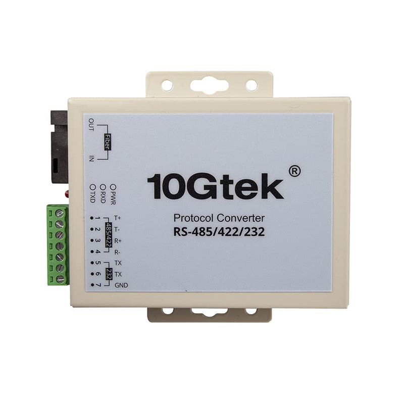 Serial RS485/RS422/RS232 to Fiber Optic Media Converter, Serial Communication Data Converter Device Server, SM Bidi SC 1310nm 20km, Daisy-Chain or Redundant-Ring FO RS-485/422/232
