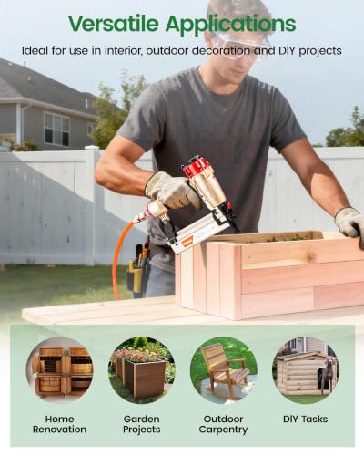 meite FK5040 Pneumatic Brad Nailer Kit Includes 1,000 Pcs 18 Gauge Brad Nails 1-3/4-Inch, Compatible with 5/8" to 2" Brad Nails, Ideal for Trim Work, Furniture Building & Finish Applications