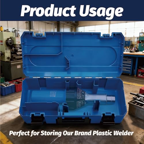 Tool Box Carry Case for Hot Air Plastic Welder, Lockable Storage Toolbox Hard Plastic Empty Case