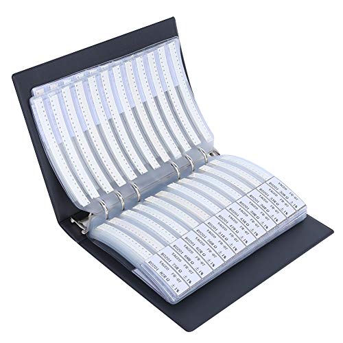 Electronic Component Sample Book, 0201 SMD Resistor Sample Book, 170 Values Resistor Kit 50 Each 1% Accuracy in Storage Book Case, Record Books