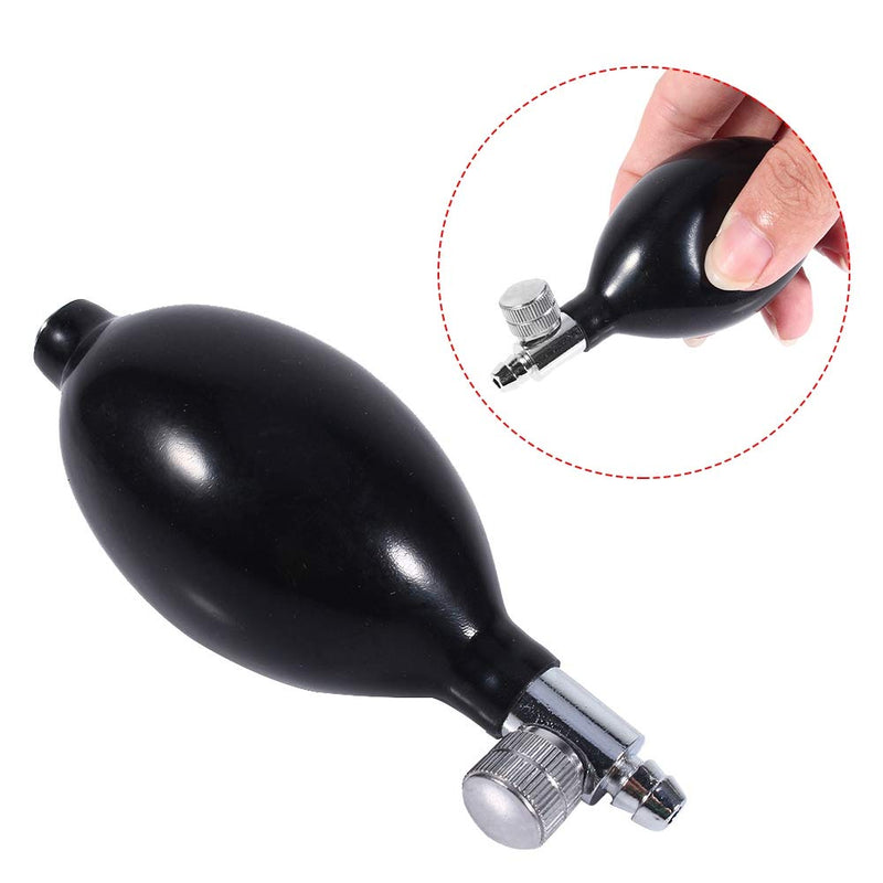 Black Blood Pressure Inflation Bulb - High Quality Latex Replacement Bulb with Vent Valve, Manual Hand Air Pump for Blood Pressure Monitor, Cervical Traction & Massage Cushion