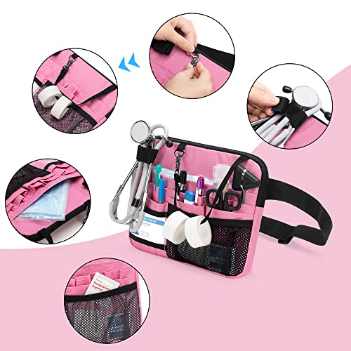 Damero Nurse Fanny Pack with Tape Holder Bundle with Nurse Bag with Laptop Sleeve
