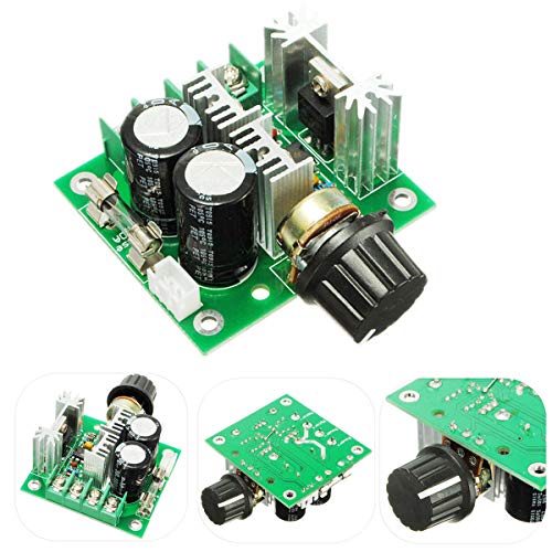 Hailege 2pcs 12V~40V 10A PWM DC Motor Speed Control Switch Controller Voltage Regulator Dimmer