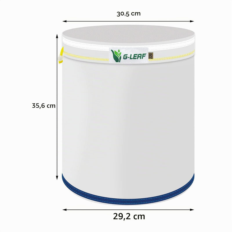 G-LEAF All Mesh Bubble Bag 20L 5 Gallon 5 Bags Herbal Ice Bubble Bags Extraction Essence Plant Bags 25 Micron Pressing Sieve and Storage Bag Kit for Herb Extraction and Production 20L-5 Bags