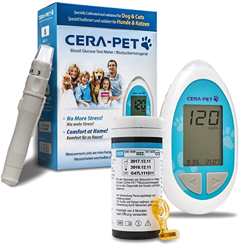 100 x Cera-Pet Lancets Compatible with the Blood Glucose Monitor for Dogs and Cats I for Low Pain Blood Removal in Dogs and Cats I Sterile Blood Lancets I CE Certified