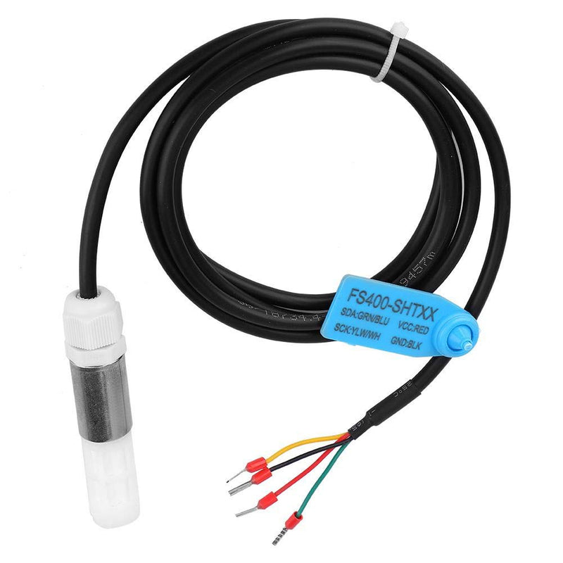 Dustproof FS400-SHT3X Digital Soil Temperature Humidity Sensor Probe Made of Stainless Steel and Plastic Housing with I2C Output(SHT31) SHT31