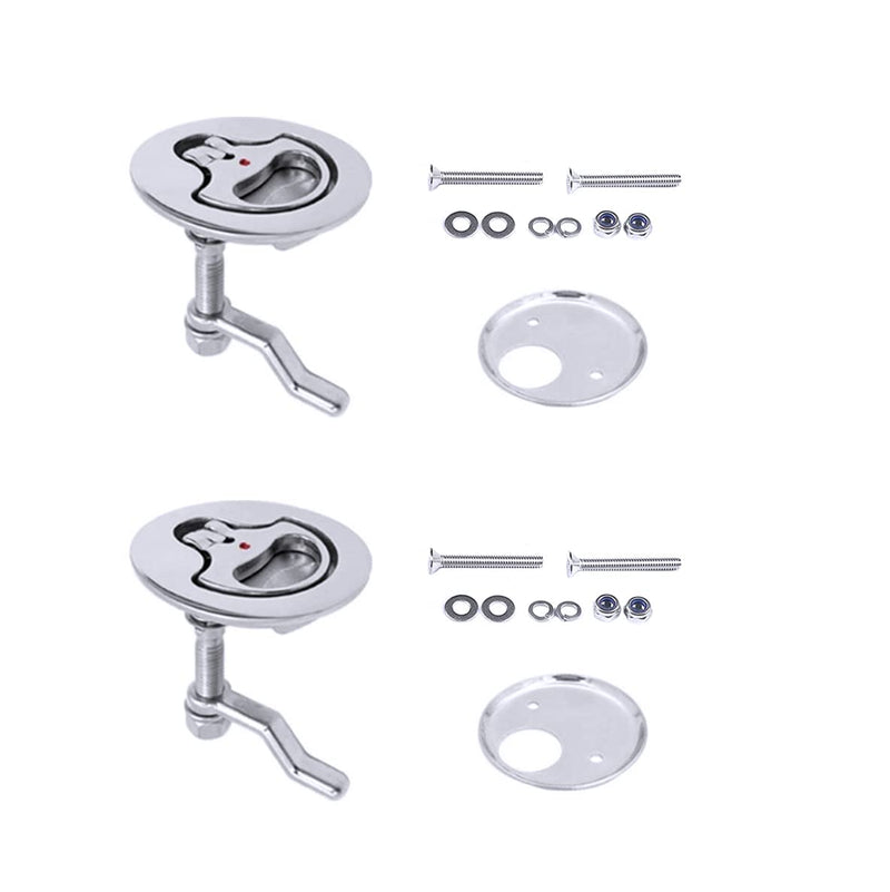 Mxeol Boat Cam Latches Stainless Steel Marine Hatch Cam Latch Pull Sliver-2pcs