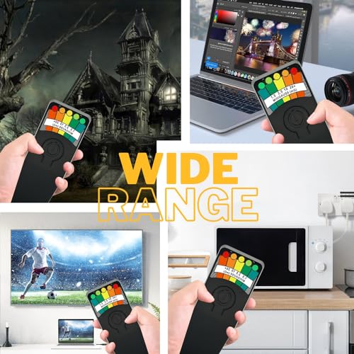 5 Pack EMF Meter Ghost Hunting Equipment Kit, EMF Magnetic Field Detector, Portable Electromagnetic Field, Ghost Hunting Paranormal Equipment Tester EMF Reader with LED Display, Black