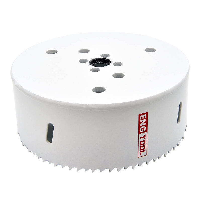 MaxTool 6-1/4" Bi-Metal Hole Saw 159mm Cobalt High Speed Steel M42 Bimetal Holesaw with 1.5" Deep 5/8-18 Thread for Metal Wood Plastic; BM42W38R616A 6-1/4"