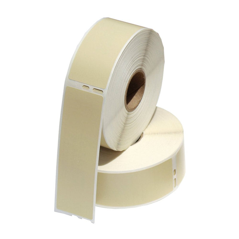 LabelValue LV-30252T Tan Address Direct Thermal Labels Compatible with Dymo LW450 Series Label Printers - 1-1/8 x 3-1/2 Inch - Direct Thermal - 350 Labels Per Roll - 2 Rolls Per Pack