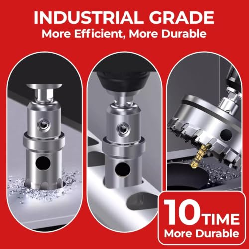 6-Inch TCT Carbide Hole Saw Cutter for Stainless Steel & Metal 1-Piece Set(6")