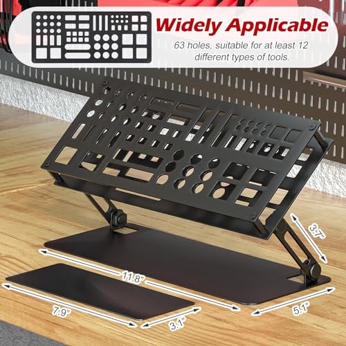 Screwdriver Organizer Holder Rack: Height Adjustable (Black) Black