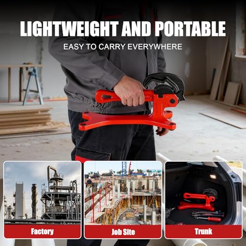 Portable Pipe Vise, Aluminum Pipe Clamp Wrench, 1/8 to 1.5 Inch
