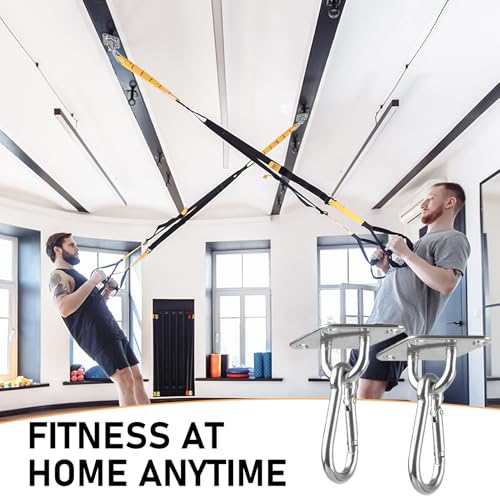 Wall Mount for Resistance Bands, Workout Anchors Wall Resistance with Hook for Fitness Bands, Space Saving Workout Equipment for Home Gym Weight Straps Suspension Training Exercise 12 Pack