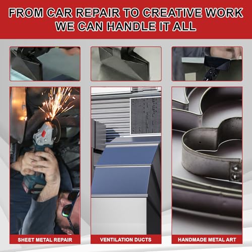 3Pcs Hand Seamer Sheet Metal Pliers Set, 3in Bending Folding Tool