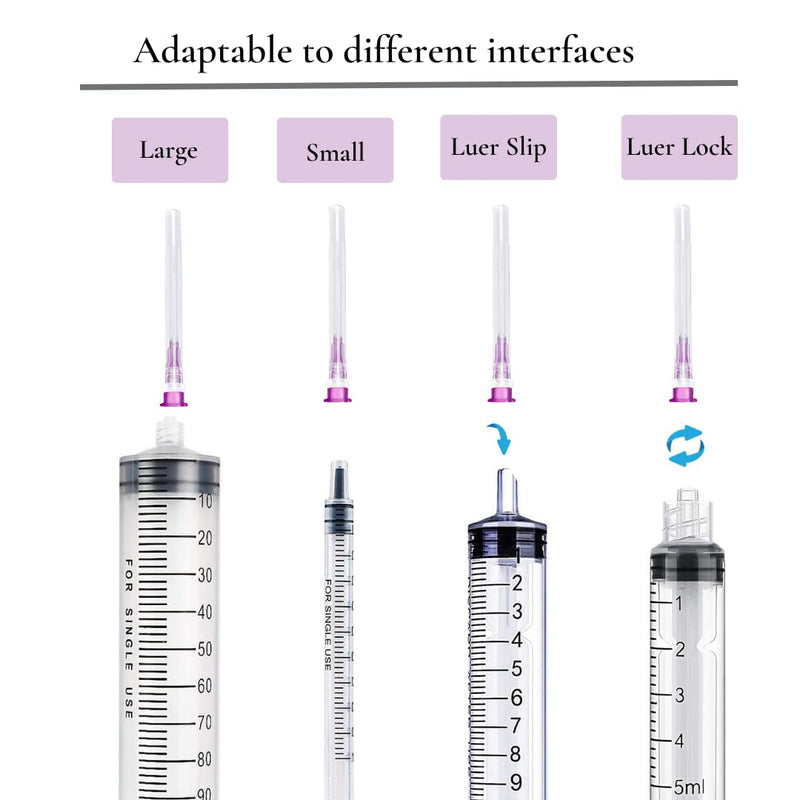 100 pieces x 24G x 1" (0.55mm x 25mm) stainless steel dispensing tube for refill liquids, individually packed, refill tubes for industry, science laboratories, household, hobby, liquid oil, adhesive ‎24G x 1" (25mm)