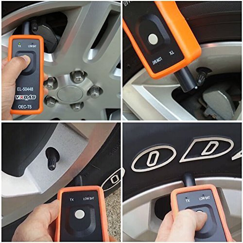 VXDAS EL-50448 TPMS Reset Tool for GM Tire Pressure Monitor Sensor TPMS Relearn Tool for Buick/Chevy/Cadillac Series Vehicles 2024 Edition OEC T5 Silicone Cover