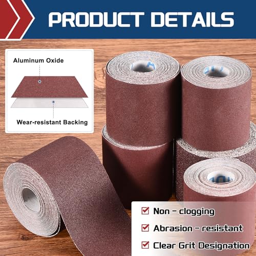 Sandpaper Roll 3Inch 75FT 240Grit Aluminum Oxide Emery Cloth Roll 3 Inch x 75 Feet 240 Grits