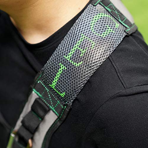MELOTOUGH 1 PACK Padded Tool Belt with D ring and Strong Durable Double Metal Roller Buckle,Adjustable waist + 1 PACK Magnetic Suspenders Tool Belt Suspenders with Large Moveable Phone Holder