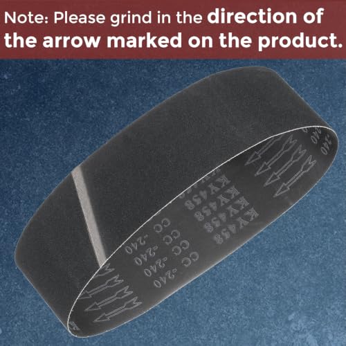 Sanding Belts 4 x 106 Inch 120 Grit Silicon Carbide 3 Pack 4 x 106 inch(120 Grits)