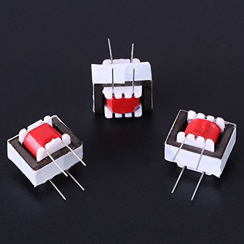 Asixx 10 Pcs/Pack 600 600 Ohm 1:1 EI14 Isolating Transformer Audio Transformers, Work Stable with High Efficiency Audio Transformers