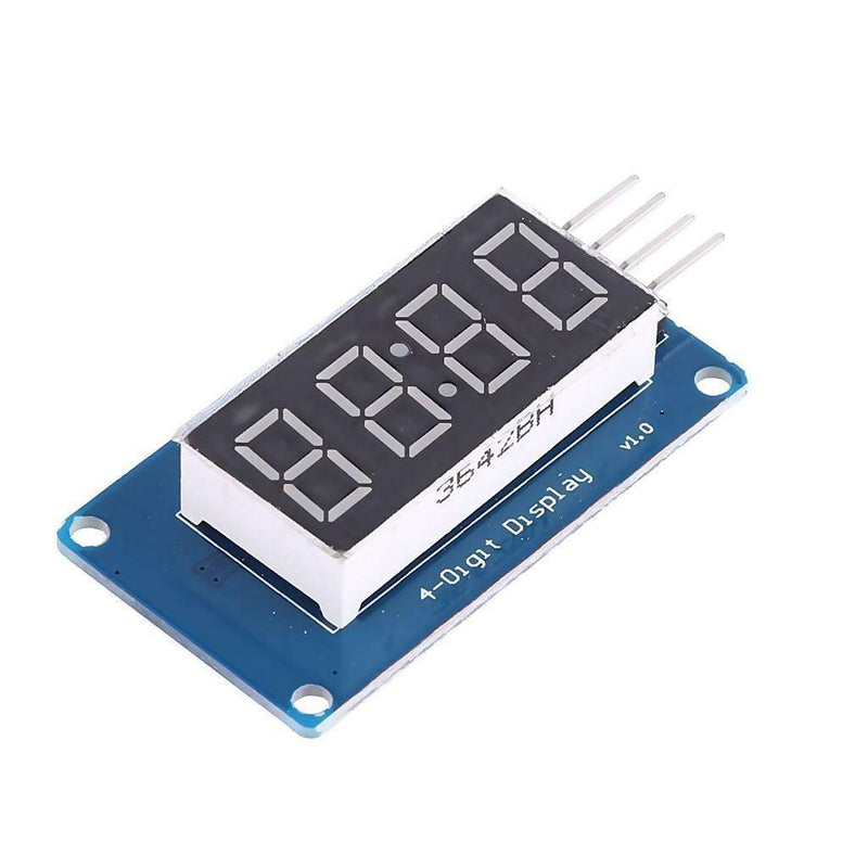 Hailege 2pcs 0.36" 4-Digit Tube LED Segment Display Module Red Common Anode TM1637 Drive Chip Tube Clock Display UNO R3