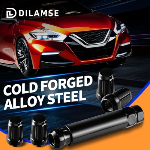 20pcs M12x1.25 Spline Lug Nut with 1 Socket Key Fit for Altima Rogue Pathfinder Xterra 350Z 370Z/Subaru Outback Forester, Infinit G35 G37, Closed End Conical Seat Lugnut for Aftermarket Wheel