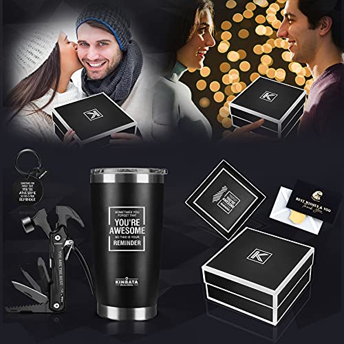 Birthday Gifts for Men-Fathers Best Day Gifts for Him Awesome for Dad Inspirational for Women Mothers Day Anniversary for Husband Coworker Tumbler Q-AWESOME