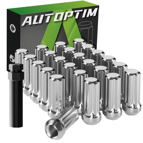 AUTOPTIM M14x1.5 24PCS 7 Spline Lug Nuts & Socket Key