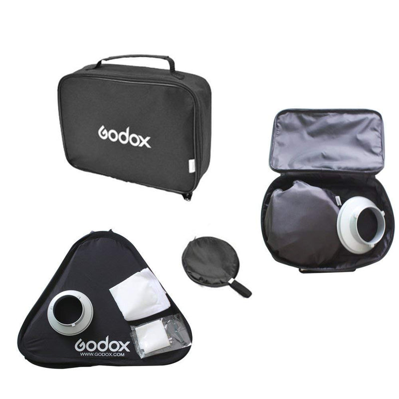 Godox Softbox 60cm x 60cm Portable Collapsible Softbox with Quick Release Bowens Mount Speedring Adapter for Studio Photography - 24" x 24" 24"x24"