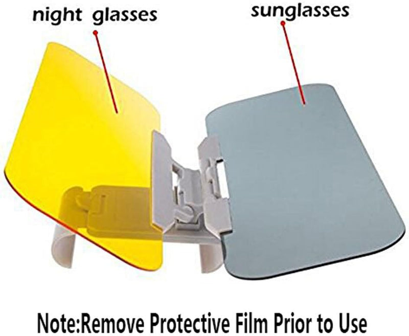 WSSROGY Day and Night Anti-Glare Polarized Car Sun Visor Extender Universal for Car SUVs Trucks 1 pack