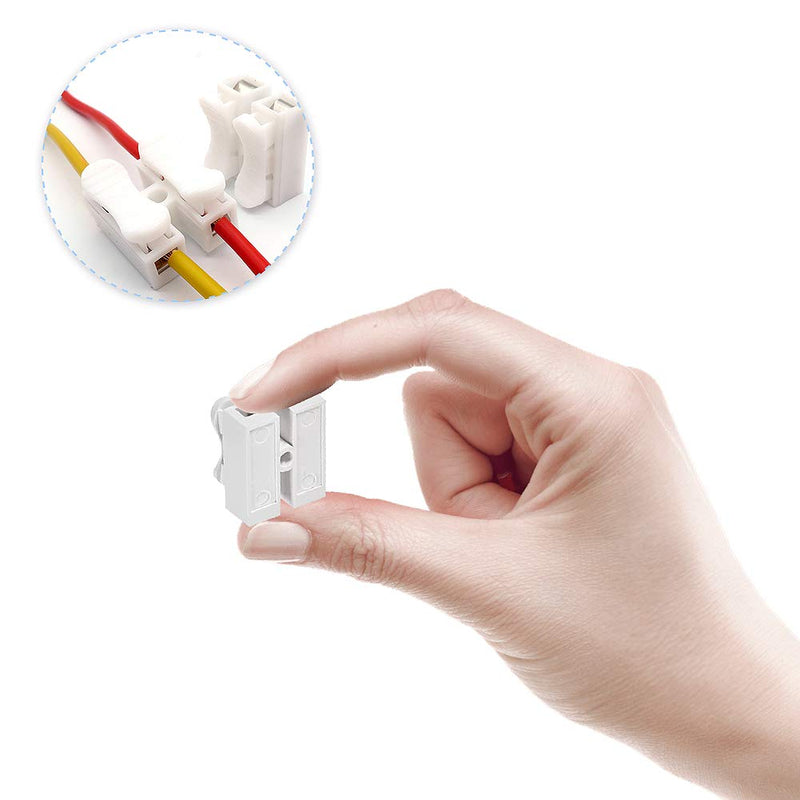 YIXISI 100 pieces Chnelle cable for connecting, 2 pins cable connector, CH2 spring connector (CH2*70, CH3*20) Ch2-80 + Ch3-20