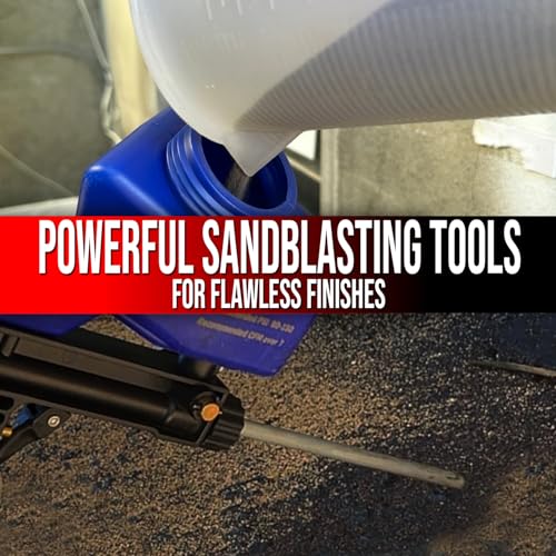 Le Lematec Sand Blaster Long Nozzle Attachment, Accessory Kit & Brown Corundum Abrasive Media, #220 Grit, 2.2lbs (Long Tip+Accessory Packet+Corundum)