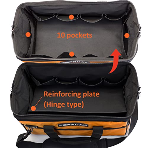 16 inch Tool Bag Add Tool Up Roll Bag,Heavy Duty Waterproof,Orange