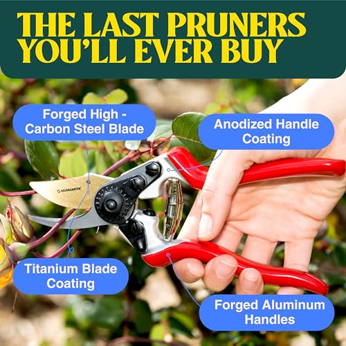 Haus & Garten PrecisionPRO Titanium Bypass Pruning Shears and Replacement Blade Bundle