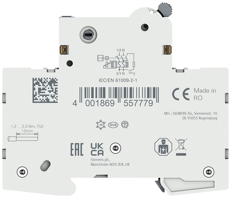 Siemens FI/LS compact 6kA type A 30mA B16 230 volts