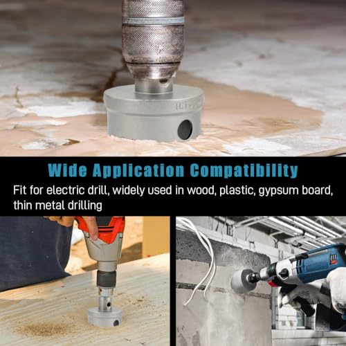 20PCS Carbide Hole Saw Kit for Metal, 1/2" to 2-1/4" Hole Cutter Set