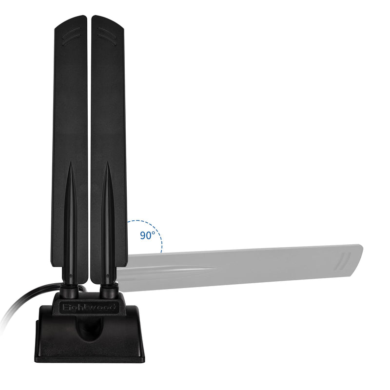 Eightwood WiFi 6E Antenna Tri-Band 6GHz 5GHz 2.4GHz RP-SMA WiFi Antenna Magnet Mount Base for PC Desktop Computer Motherboard WiFi Bluetooth Card Wireless Router RP-SMA WiFi 6E Antenna style 1