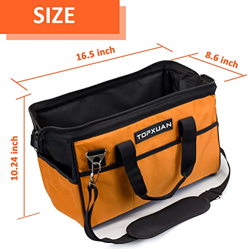 16 inch Tool Bag Add Tool Up Roll Bag,Heavy Duty Waterproof,Orange