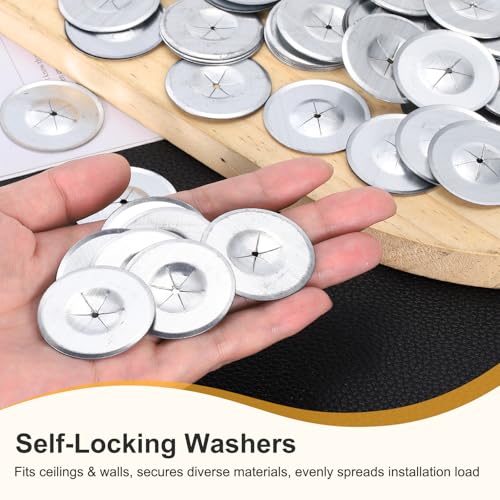 PATIKIL Self Locking Washers 1.2 Inch for Perforated Insulation Pins,500Pcs