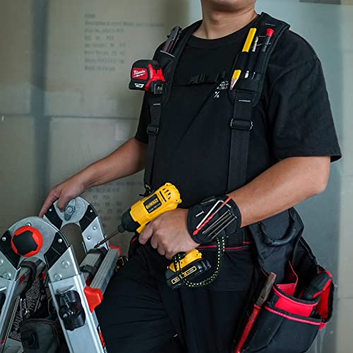 KUNN Magnetic Tool Belt Suspenders & Gel Padder Tool Belt Suspender