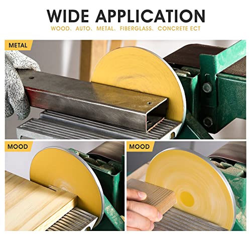 300 PCS 6 Inch PSA Sanding Discs 80 and 320 Assorted Grit Sticky-Back Sandpaper Roll Adhesive Backed Sandpaper for DA Sander Self Stick Automotive Sandpaper