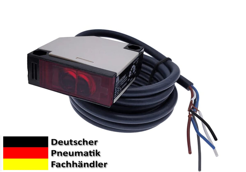 Reflector Photoelectric Sensor 12-24 Volt DC Reflection Photoelectric Sensor with Mirror IR Photoelectric Sensor up to 4 Metres