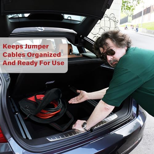 MELOTOUGH Heavy Duty Framing Nail Gun Tool Bag +Jumper Cable Bag