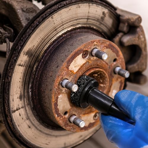 Wheel Hub Cleaning Set Wheel Hub Grinder Set with Sanding Discs | For drills or 1/2 inch impact wrenches | Quick rust removal on wheel bolts and rotors