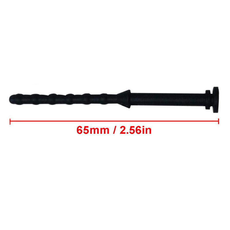 20PCS PC Case Fans Computer Cooling Fan Mount Screws, CPU Fan Mounting Pin Rivet Black Soft Rubber Reducing Noise Anti-Vibration Screws 65mm / 2.56in