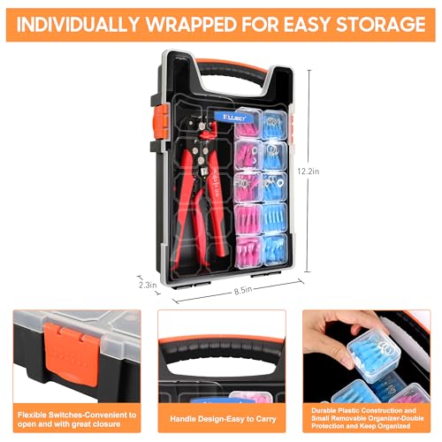 Kuject Crimping Tool Kit with 340 PCS Heat Shrink Connectors